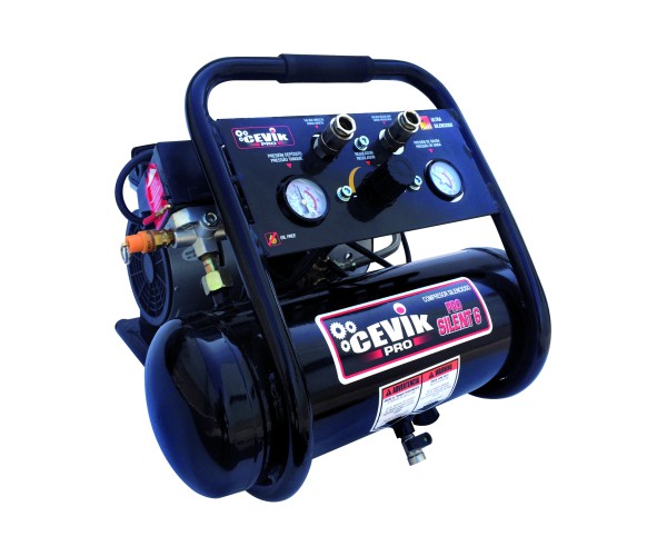 Compresor portatil profesional Silencioso 6L 1HP CEVIK PRO6SILENT 112€ +IVA