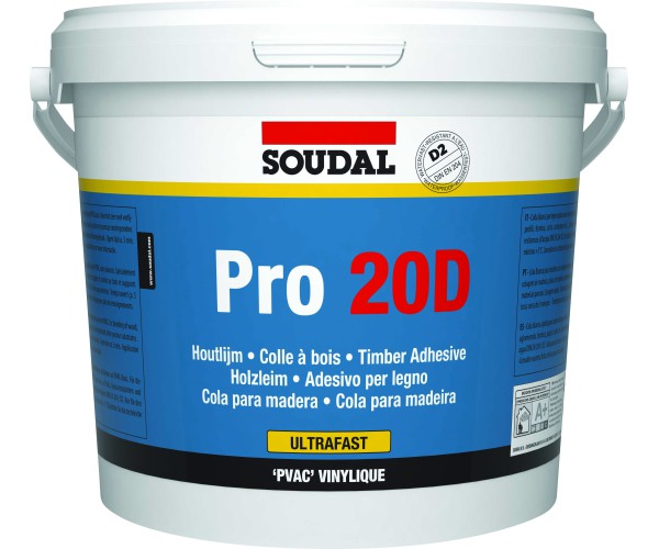 Cola blanca Soudal PRO20D (Especial Interior rápida D2)