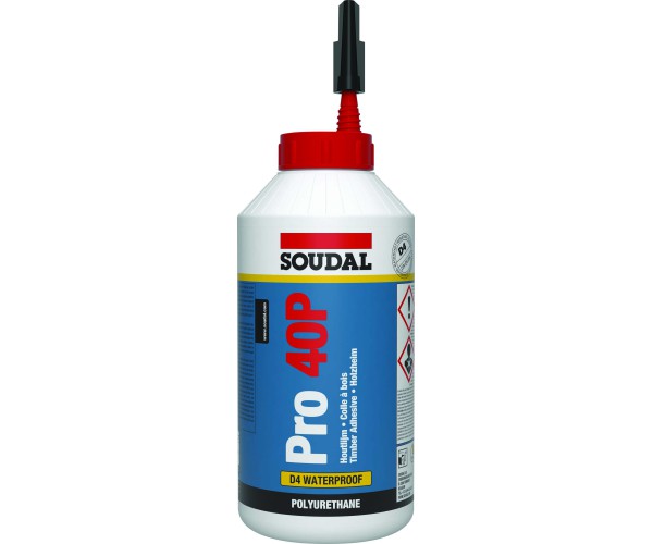 Cola de poliuretano para madera Soudal PRO 40P