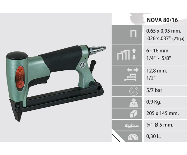Grapadora neumática Unicair NOVA 80/16 PRECIO 102,85€ Iva Incluido