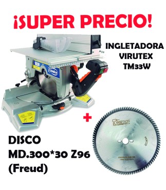 OFERTA INGLETADORA TM33W  + DISCO MD.300*30 Z96  667,92€ (IVA INCLUIDO)